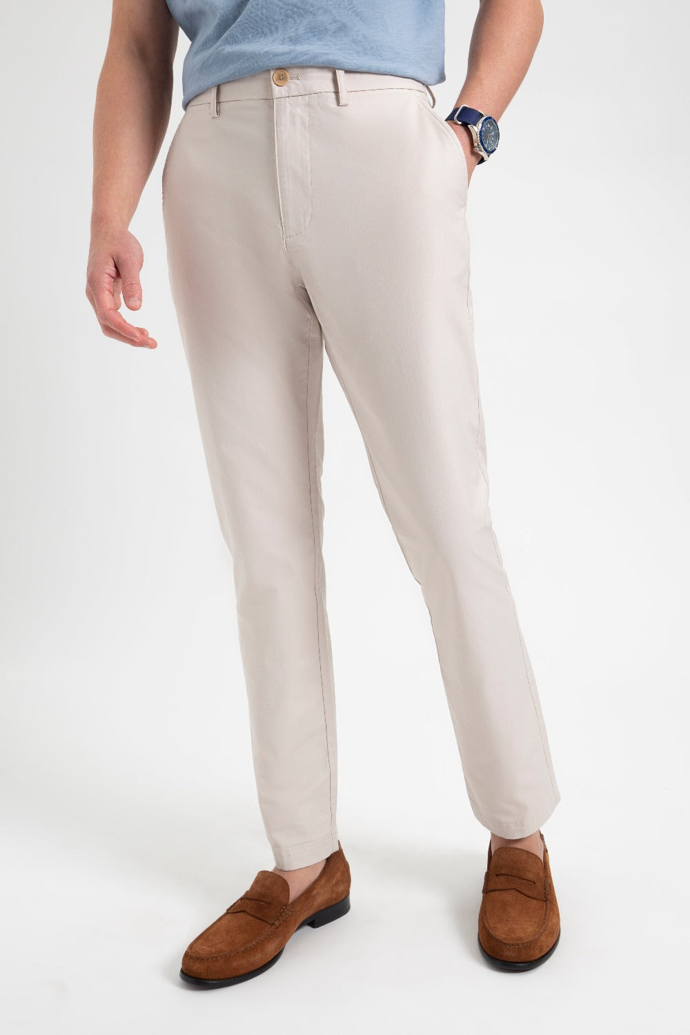 Pantalon Ben Sherman Everyday Slim Fit Chino Blanche | BLJ-15117518